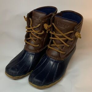 Sperry Leather and Rubber Lace-Up Boots, girls size 3